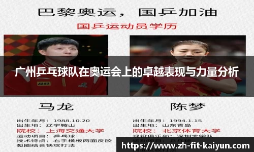 广州乒乓球队在奥运会上的卓越表现与力量分析